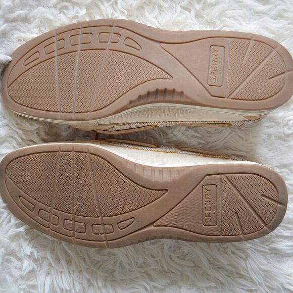 NWOT Women's Sperry Angelfish Confetti Oat Boat Shoes Size 7.5 - Picture 2 of 8